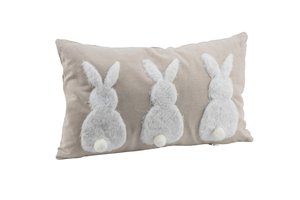 Cushion With Rabbits
