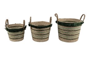 Basket Raffia Round
