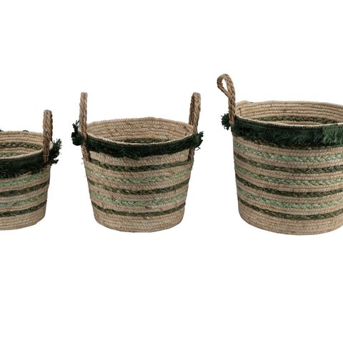 Basket Raffia Round