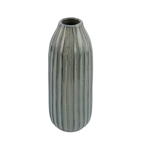 Vase Fluted Glazed