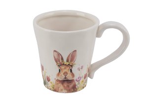 Mug With Rabbit & Flowers