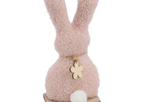 Rabbit On Wooden Base