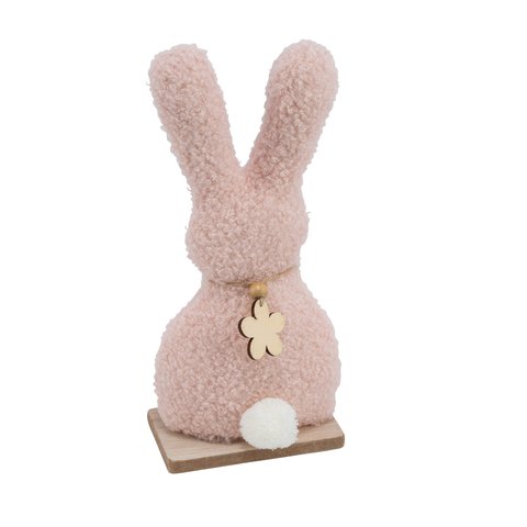 Rabbit On Wooden Base