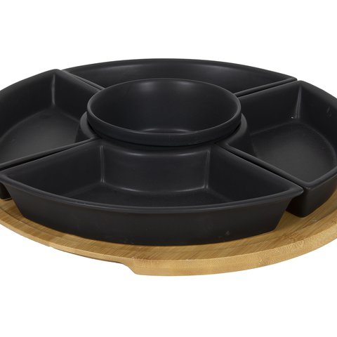 Serving Tray With 5 Compartments