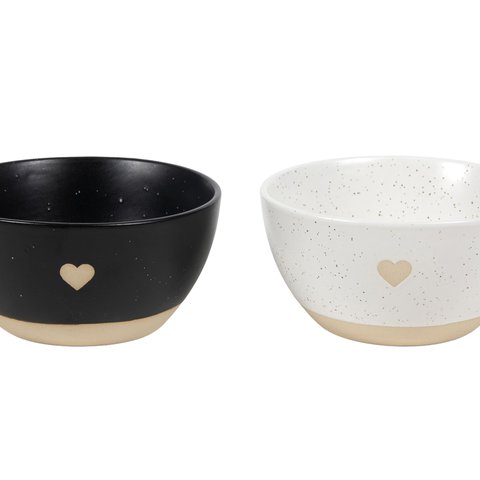 Bowl With Heart Speckle
