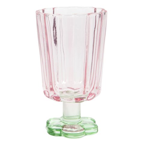Stemglass On Foot With Flower Shape