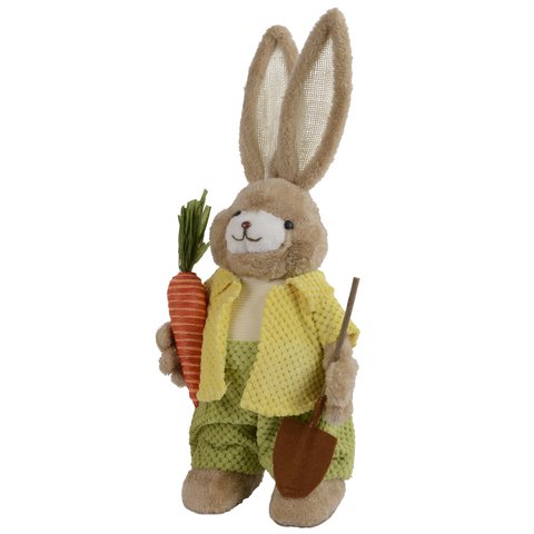 Bunny Holding Carrot And Shovel