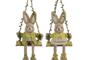 Bunny On Swing