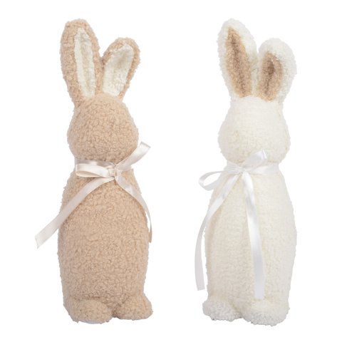 Bunny Fur With Bow Pink