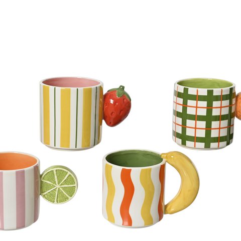 Mug With Fruit Handle