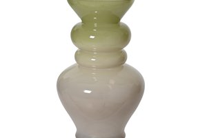 Vase With Curves Glass