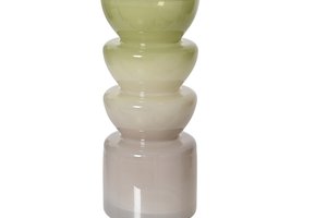 Vase With Curves Glass