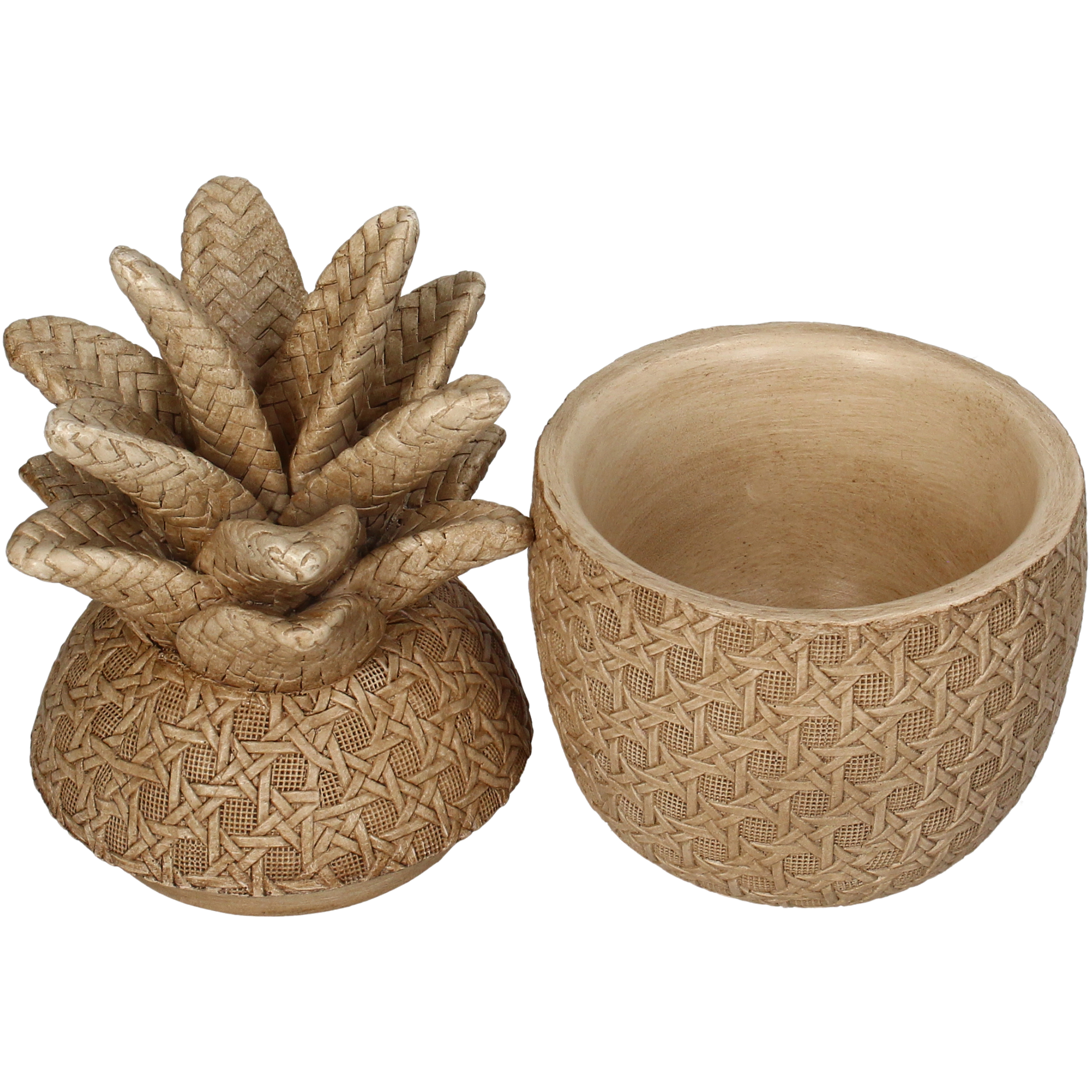 Jar Pineapple Shape Brown