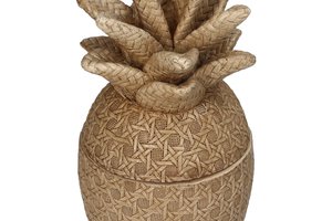 Jar Pineapple Shape Brown