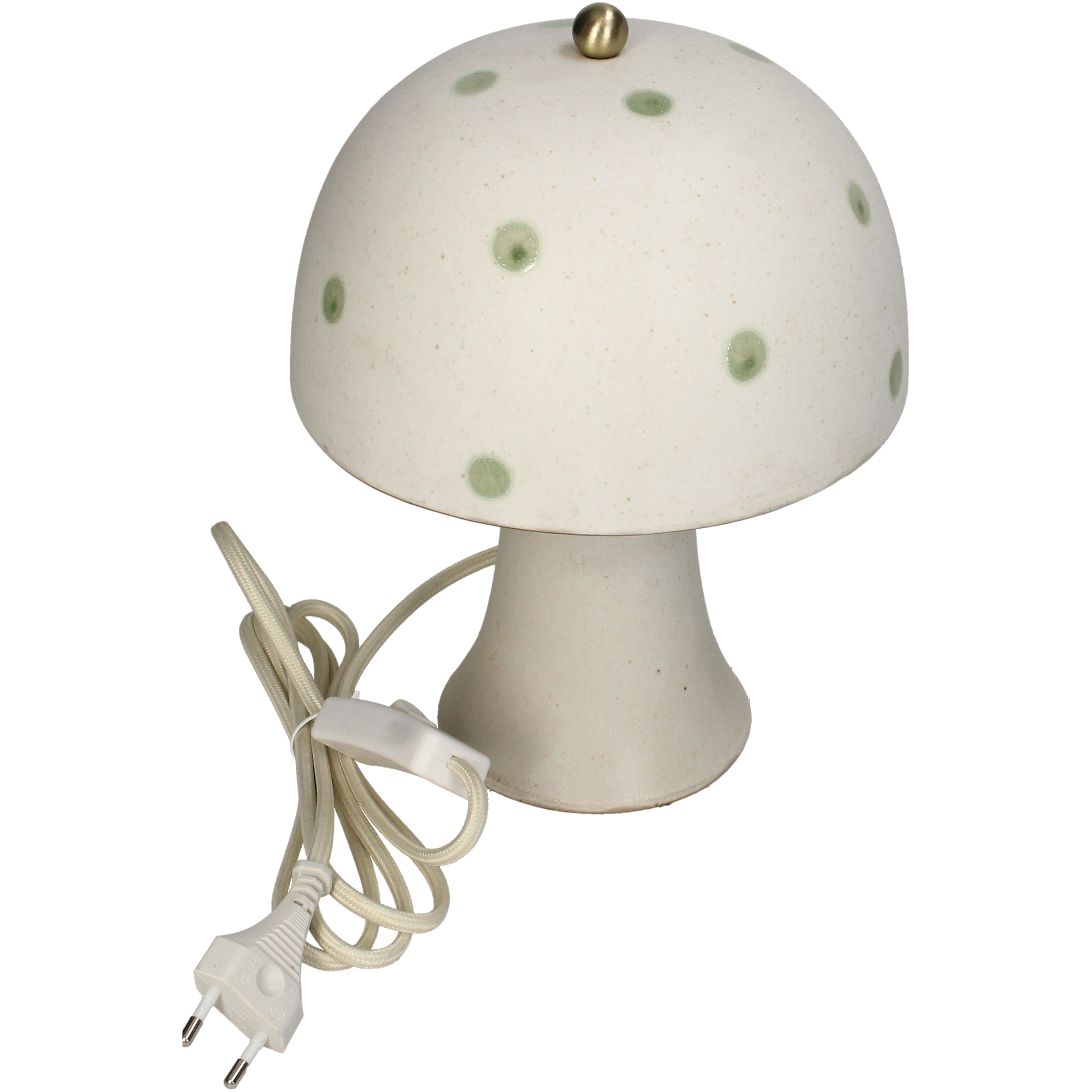 Table Lamb With Green Dots