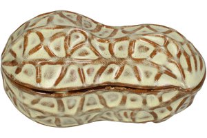 Jar Peanut Shape Glazed