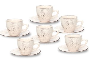 Louise Stay Set 6pcs Coffee Cups & Saucer by Tognana