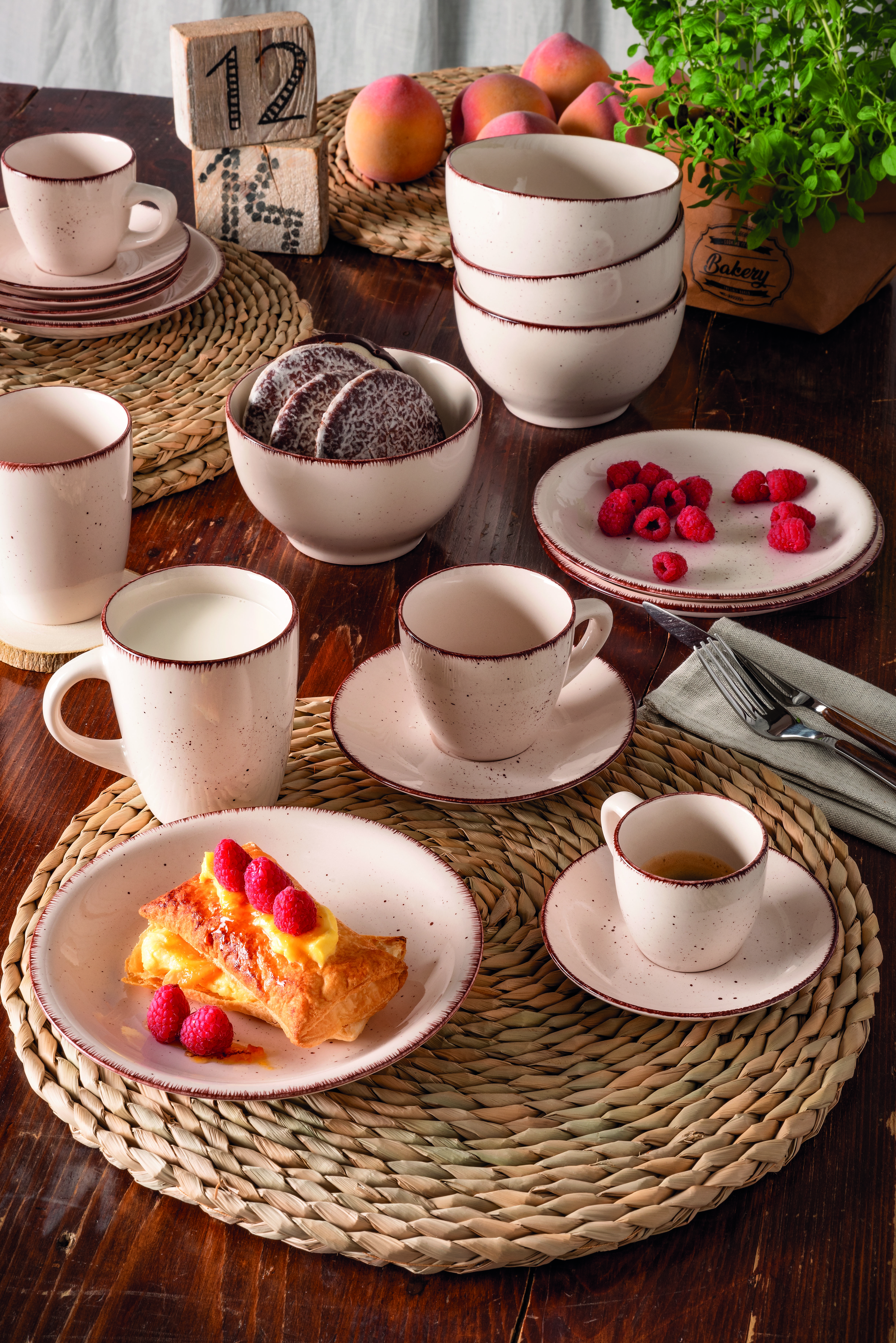 Louise Stay Set 6pcs Coffee Cups & Saucer by Tognana