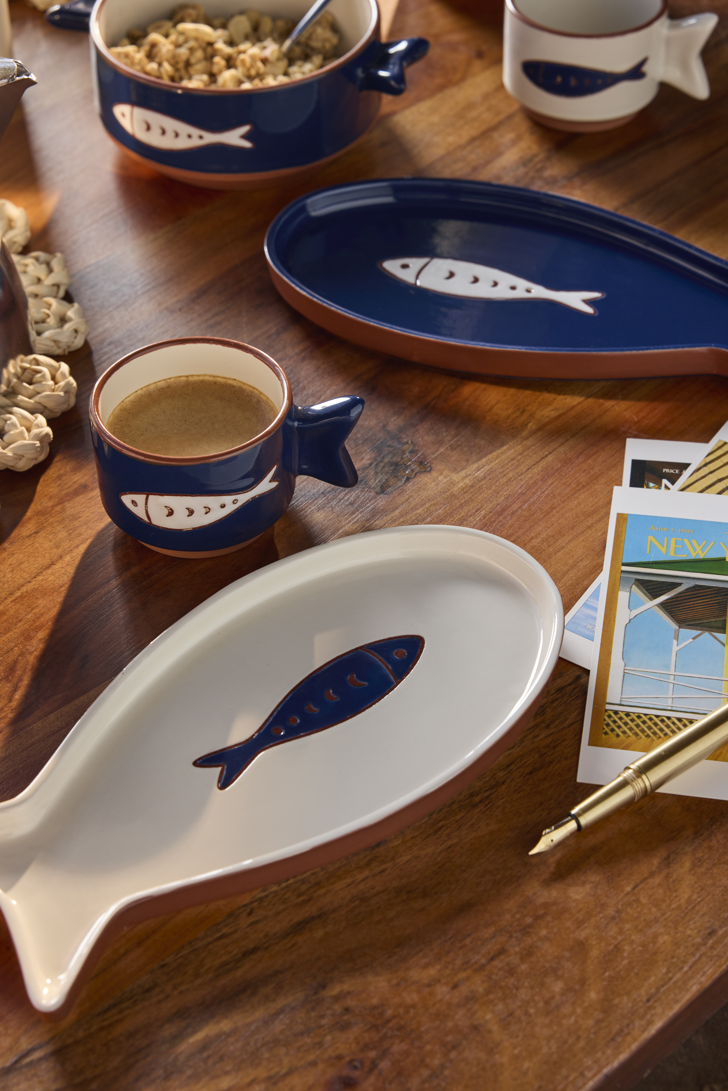 Ondina Tray In Fish Shape by Tognana