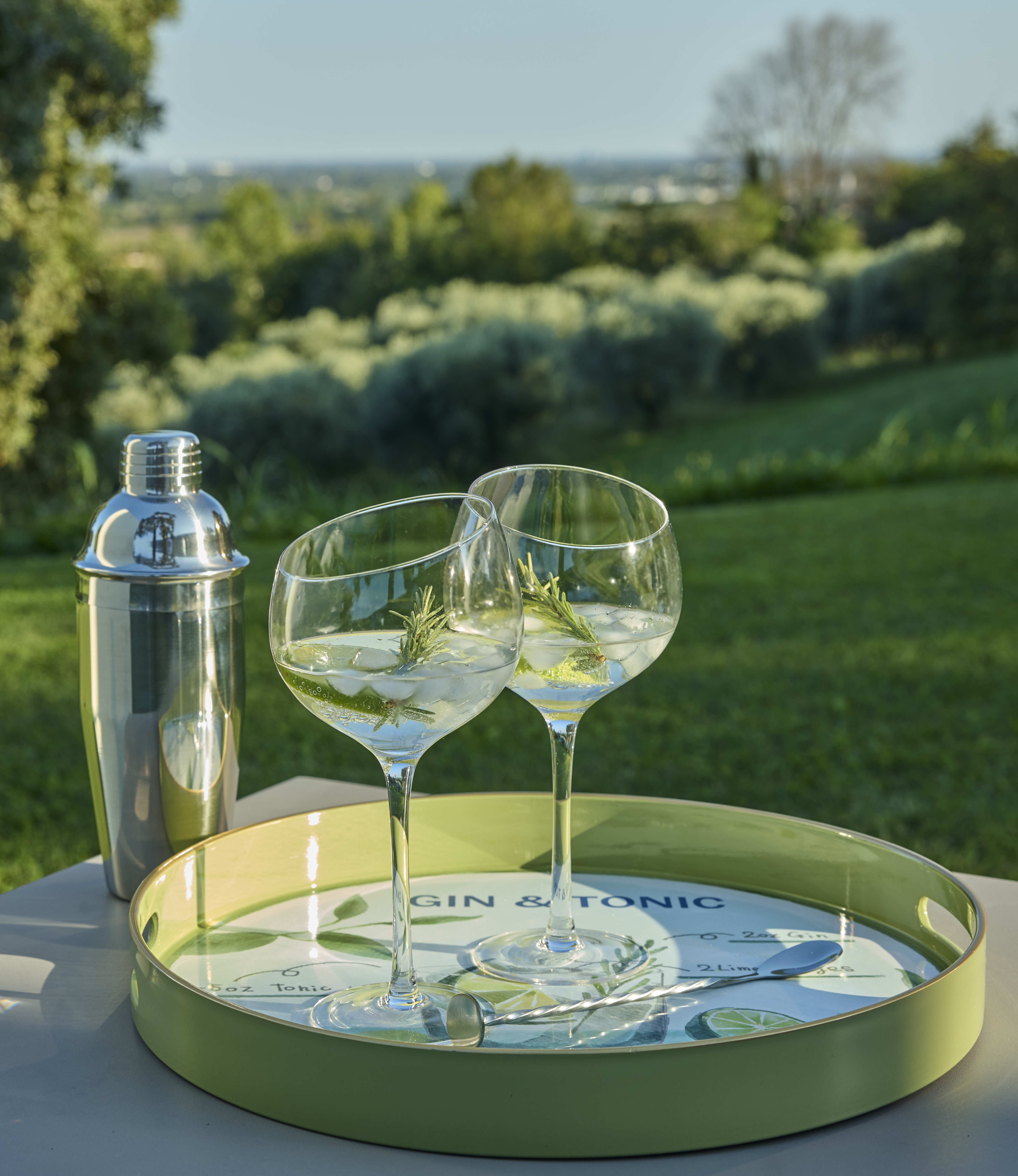 Round Tray "Gin & Tonic" by Tognana
