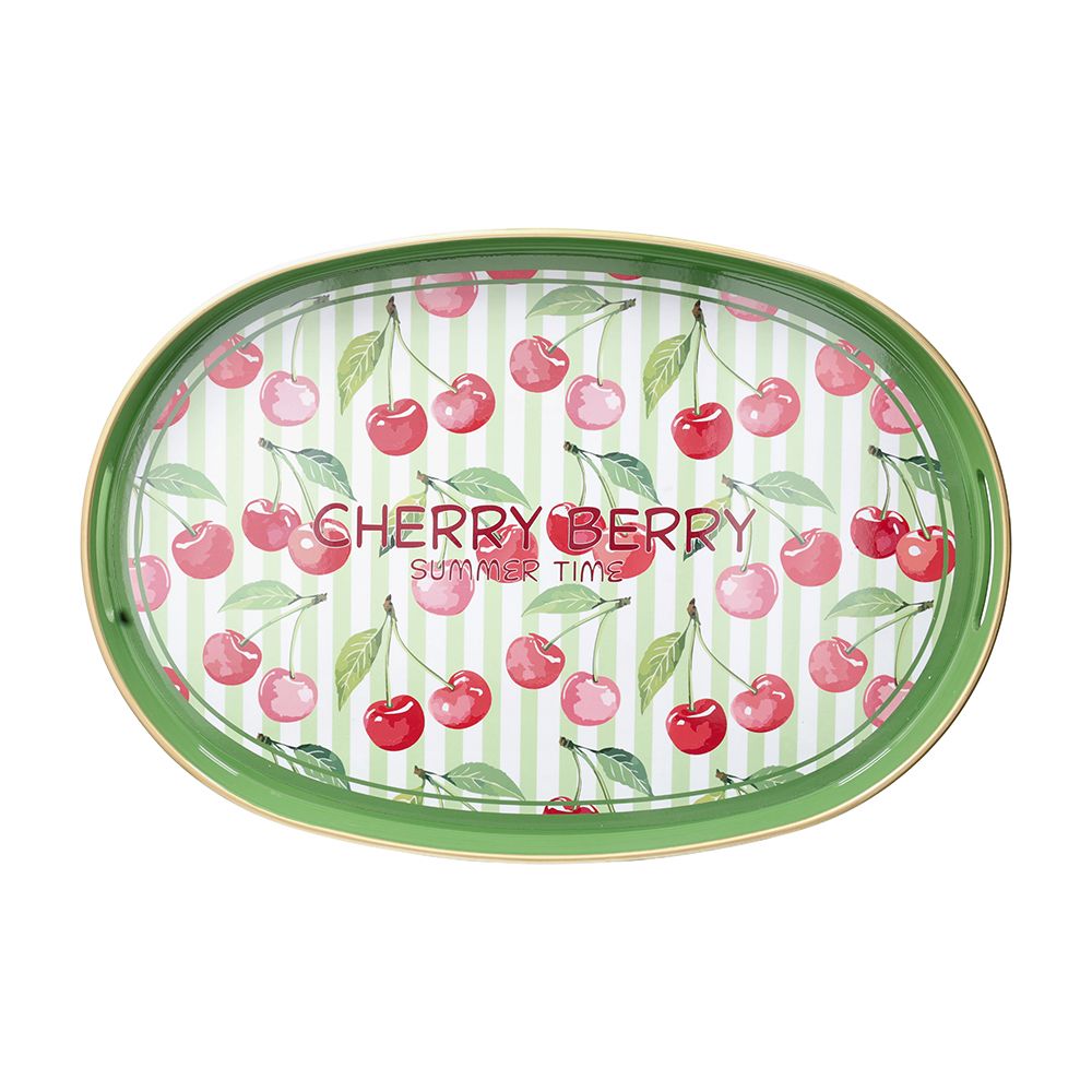 Oval Tray "Cherry Berry" by Tognana