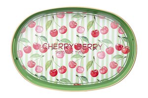 Oval Tray "Cherry Berry" by Tognana