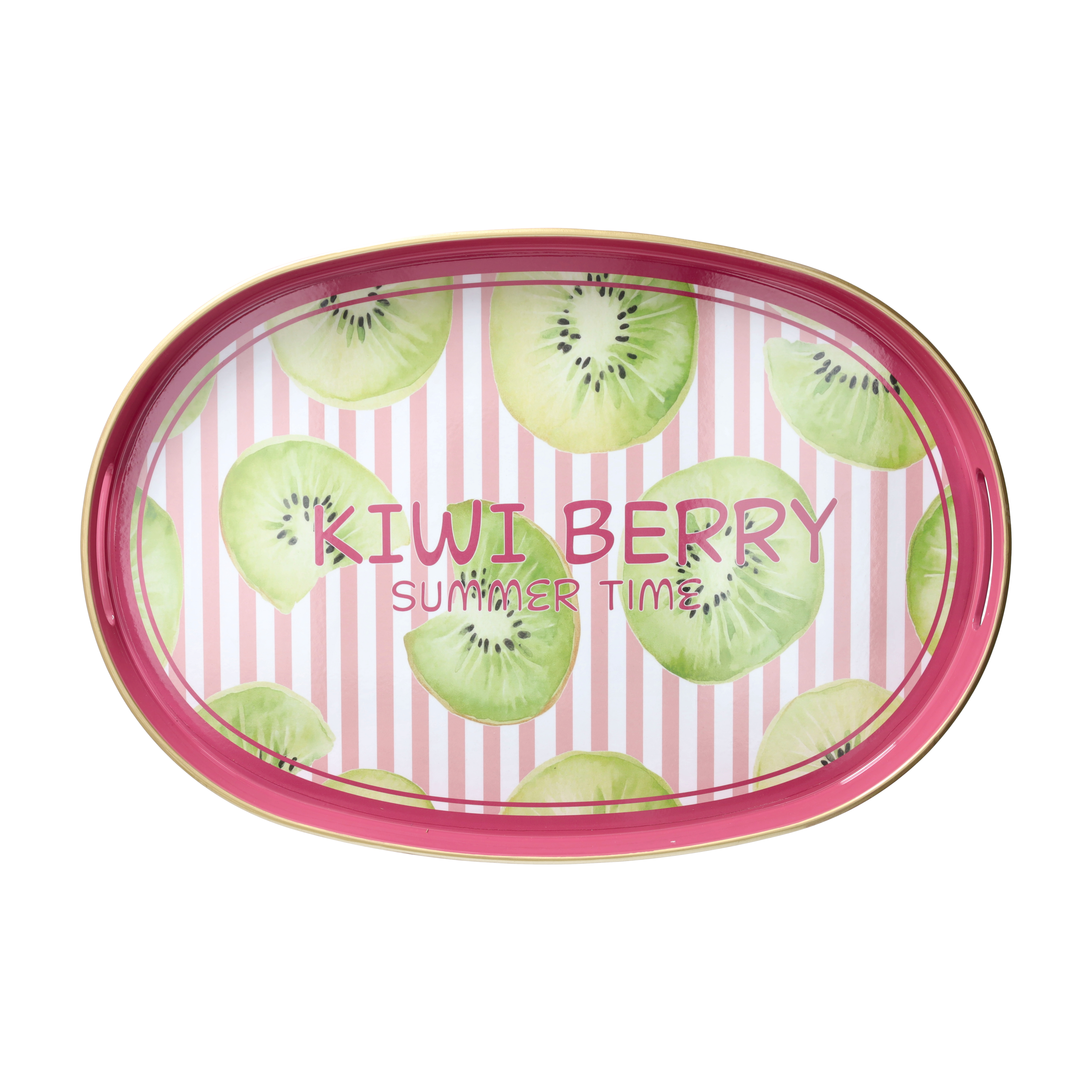 Oval Tray "Kiwi Berry" by Tognana