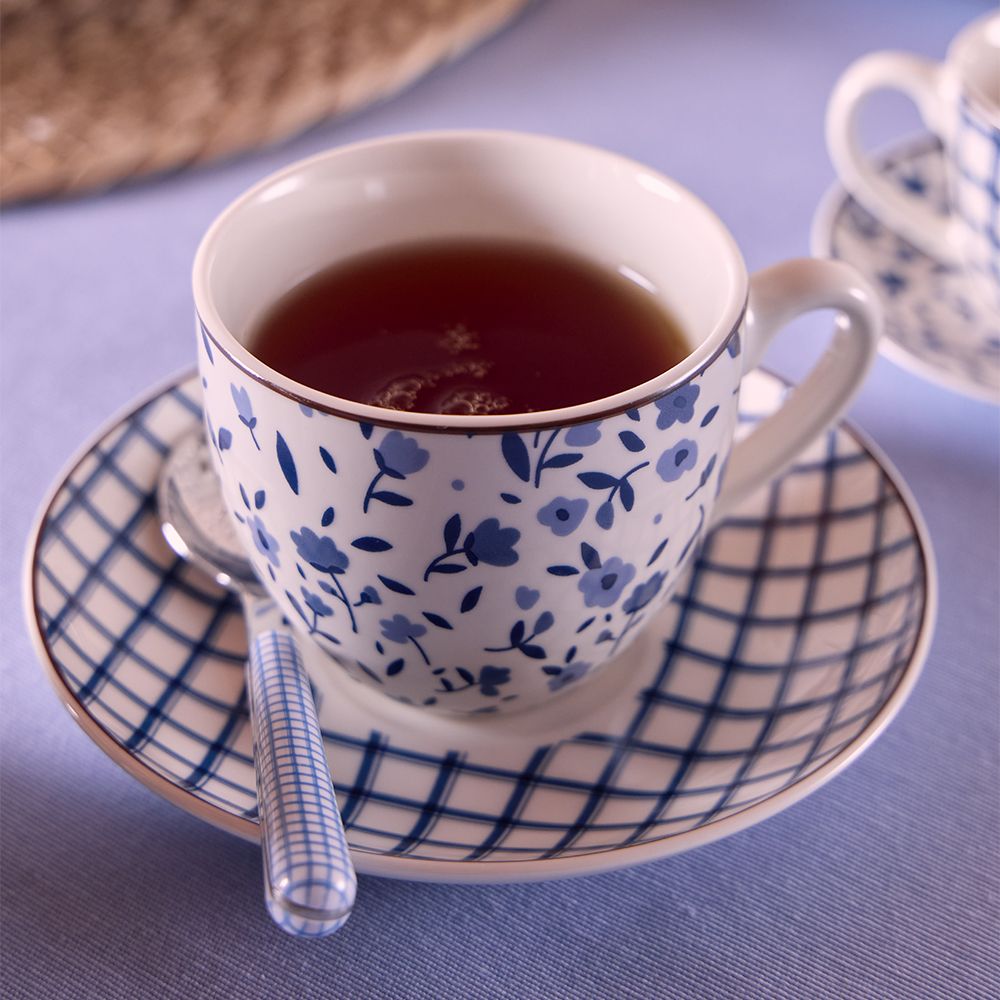 Set 6 Pcs Tea Cup & Saucer Iris Cottage by Tognana