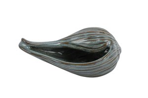 Shell Deco Grey Brown Glazed