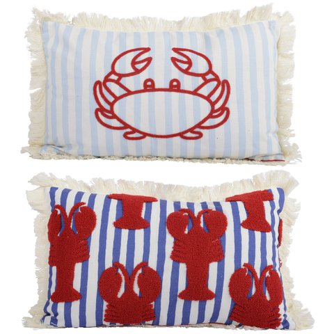 Cushion With Lobster & Crab