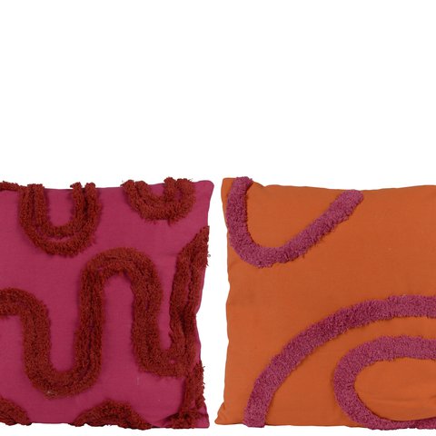 Cushion Square With Lines