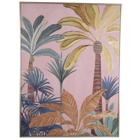 Wall Deco Canvas Palm Tree