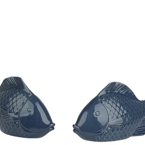 Fish Porcelain Deco Blue