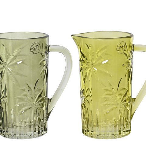 Caraffe Glass With Palm Tries