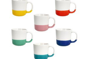 Coffee Cup Iris Rainbow