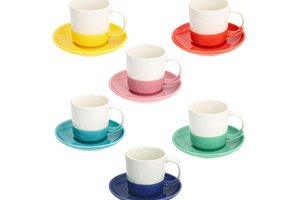 Set 6Pcs Coffee Cup & Saucer