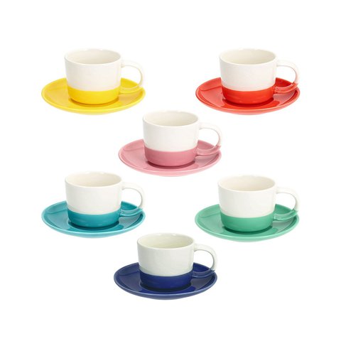 Set 6Pcs Tea Cup & Saucer