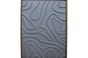 Wall Plaque With Flowing Lines