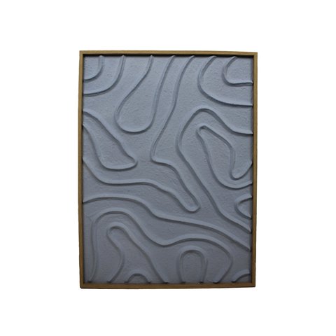 Wall Plaque With Flowing Lines