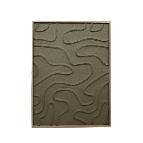 Wall Plaque With Flowing Lines