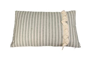 Cushion With Stripes Grey