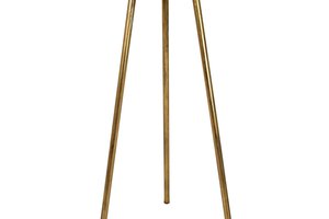 Side Table Metal Brown