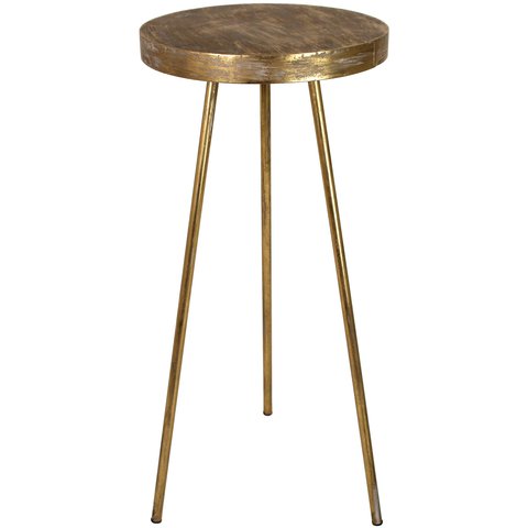 Side Table Metal Brown