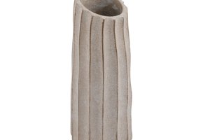Vase Ribbed Cream