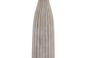Vase Ribbed Vlute Cream