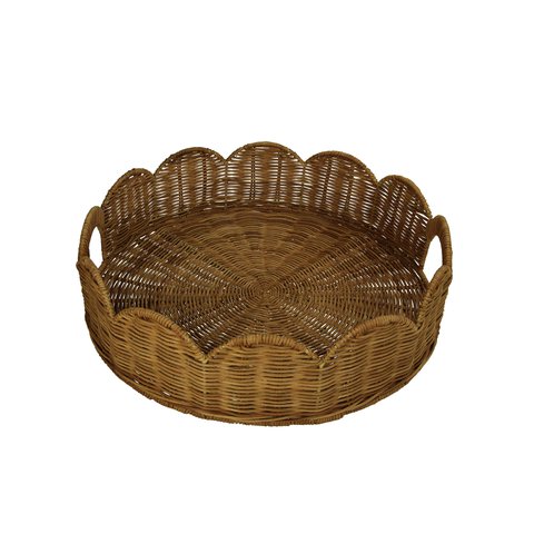 Tray Basket Round Rattan