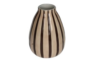 Vase Fluted With Stripes