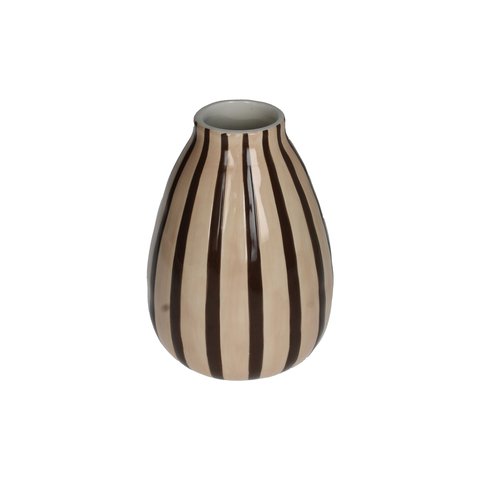 Vase Fluted With Stripes