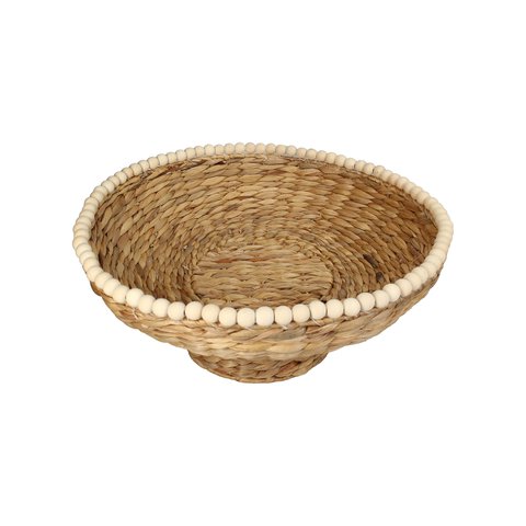 Bowl Footed Decor With Beads
