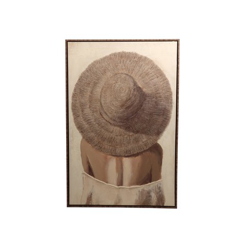Wall Plaque Lady Canvas